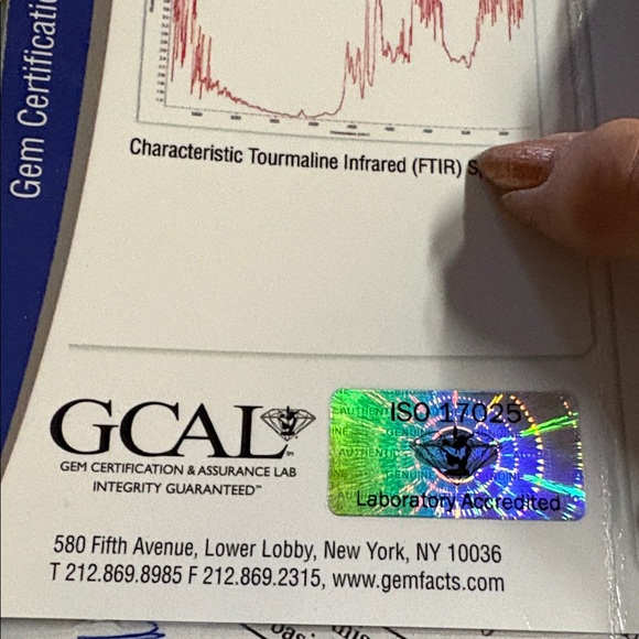 Vintage Art Deco Tourmaline 18k diamond ring - Picture 11 of 11